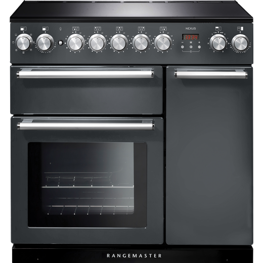 Rangemaster Nexus NEX90EISL/C 90cm Electric Range Cooker with Induction Hob - Slate - A/A Rated