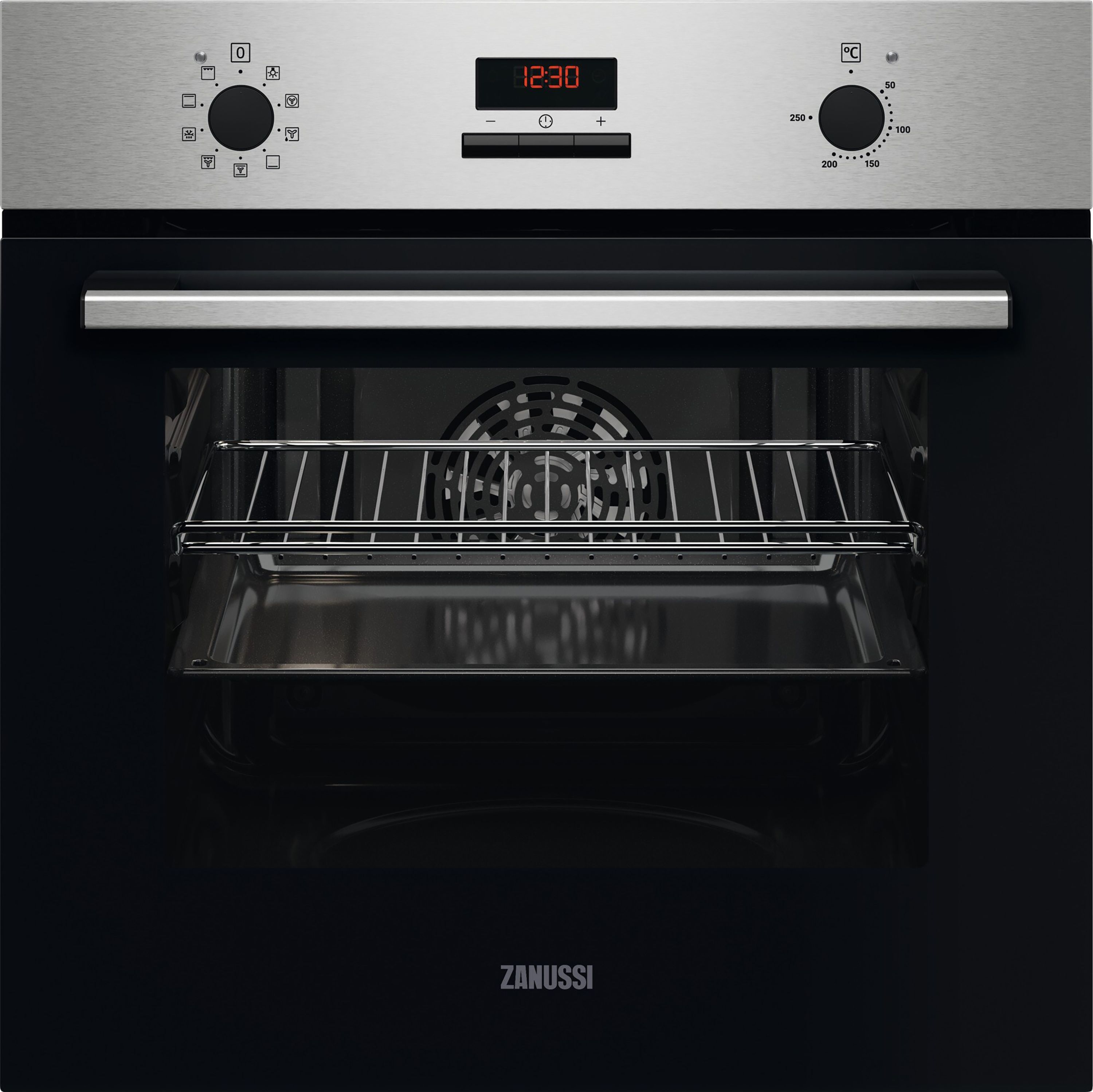 Zanussi Series 20 ZOHNE2X2 Built In Electric Single Oven - Stainless Steel - A Rated, Stainless Steel