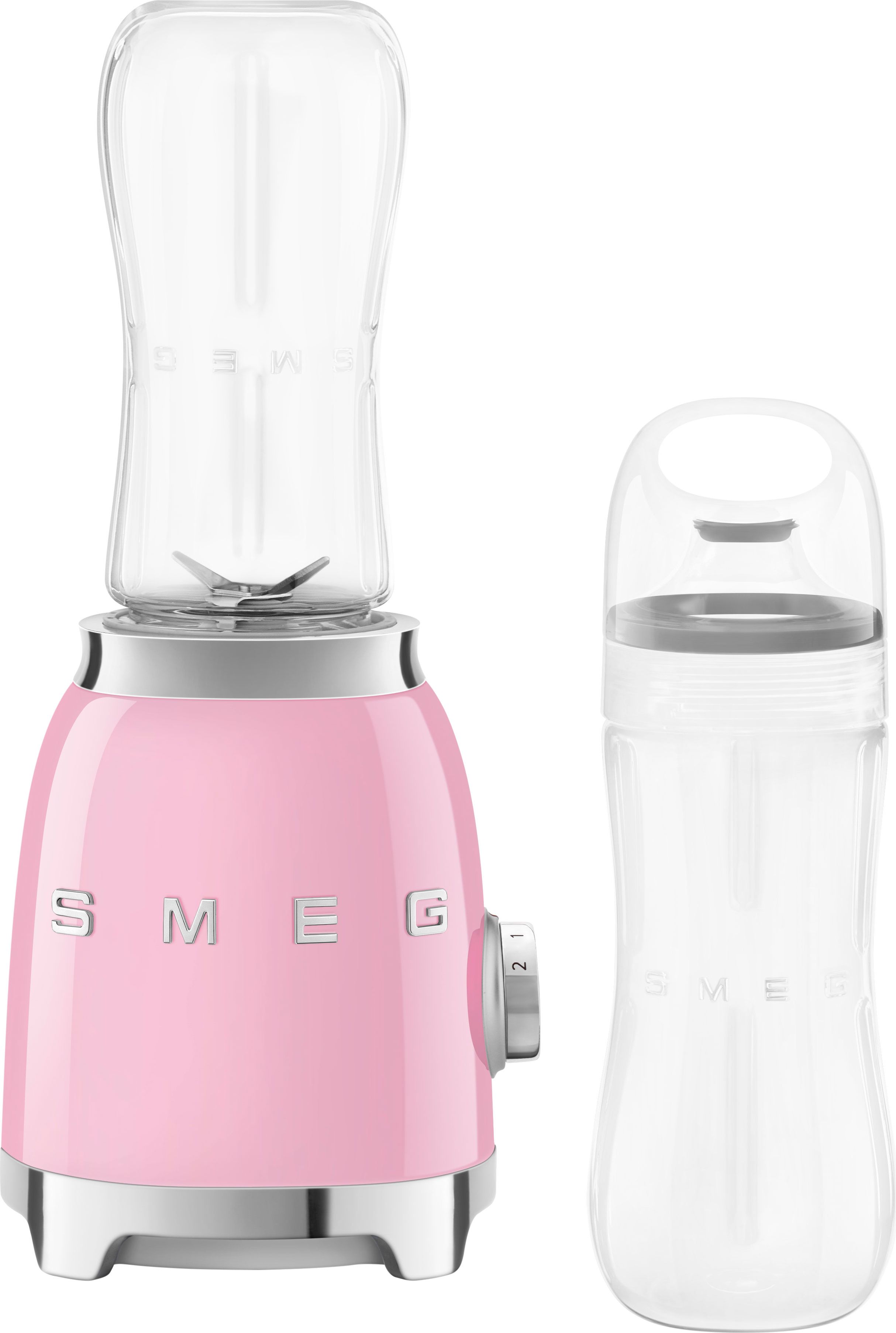 Image of Smeg 50's Retro PBF01PKUK Blender & Smoothie Maker - Pink, Pink