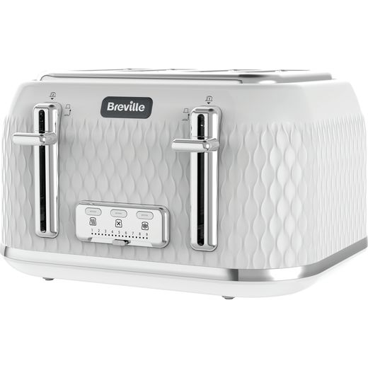 Breville Curve VTT911 4 Slice Toaster - White