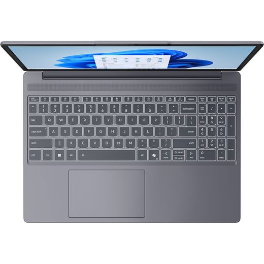 Lenovo IdeaPad Slim 3 15ARP10 Laptop - AMD Ryzen™ 5, 512GB SSD, 24 GB RAM - Lunar Grey - Keyboard top view