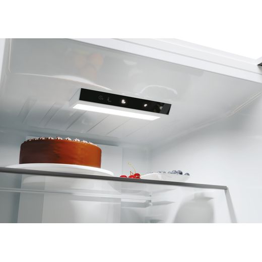 Hoover H-COMBI 300 60/40 Total No Frost Fridge Freezer - Stainless Steel Effect - Control panel shot
