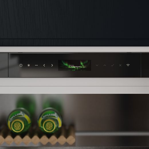 ASKO RBC576DNC1.UK Wifi Connected 177cm 60/40 Integrated Frost Free Fridge Freezer with Door-on-door - White - Control panel