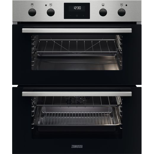 Zanussi ZPHNL3X1 Built Under Electric Double Oven - Black - A Rated