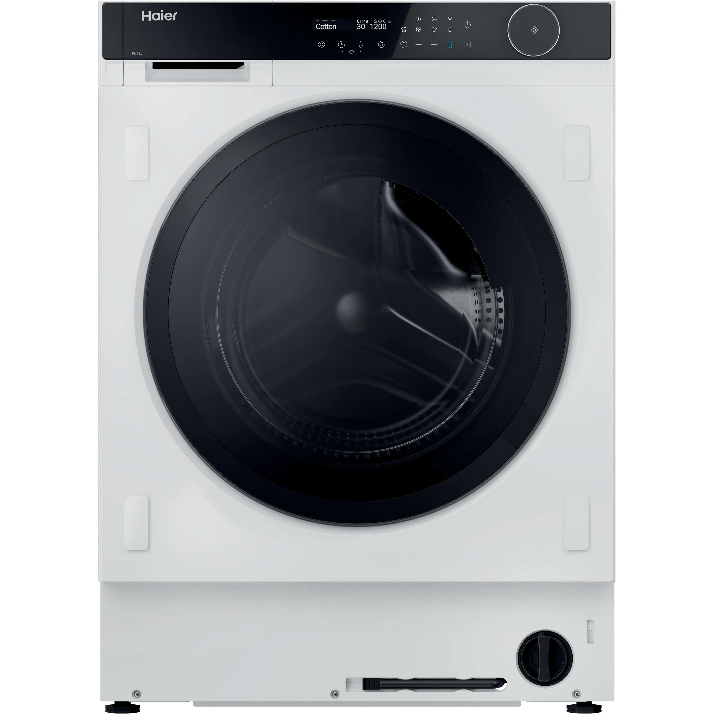 Haier - HWDB10B14858U1UK - Integrated Washer Dryer - 10kg/6kg Capacity - 1400 RPM - White