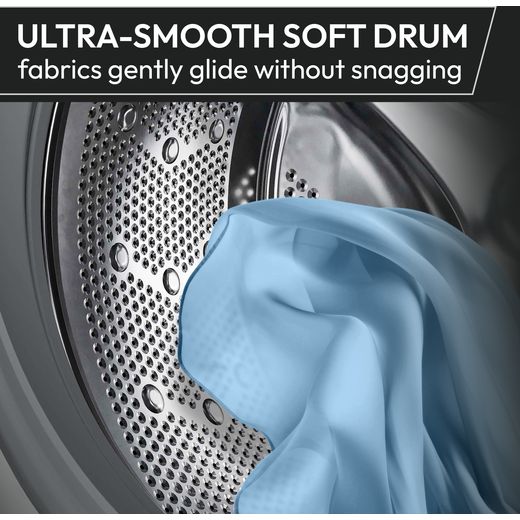Hoover Pro Wash&Dry Series 5 HBWP 4128BL8-80 Wifi Connected / Washer Dryer with 1400 rpm - White - Annotation - Pillow drum shot