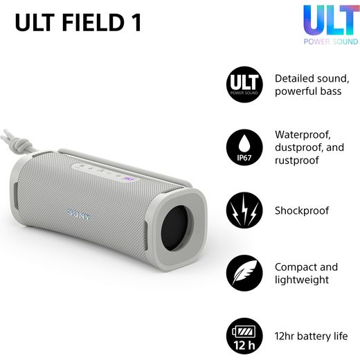 Sony SRSULT10W.CE7 Bluetooth Speaker - Off White - Annotation - feature
