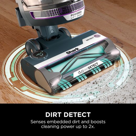 Shark PowerDetect with DuoClean Upright Vacuum Cleaner - Annotation - Dirt detect