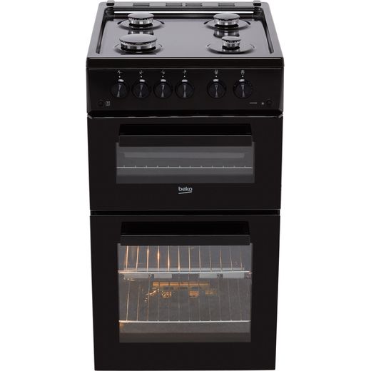 beko advg592k gas cooker in black