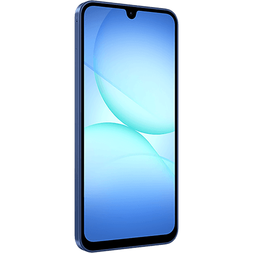 Samsung Galaxy A17 5G 128GB Smartphone in Blue - Right perspective