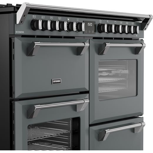 Stoves Richmond 110cm Dual Fuel Range Cooker - Anthracite - Close up shot