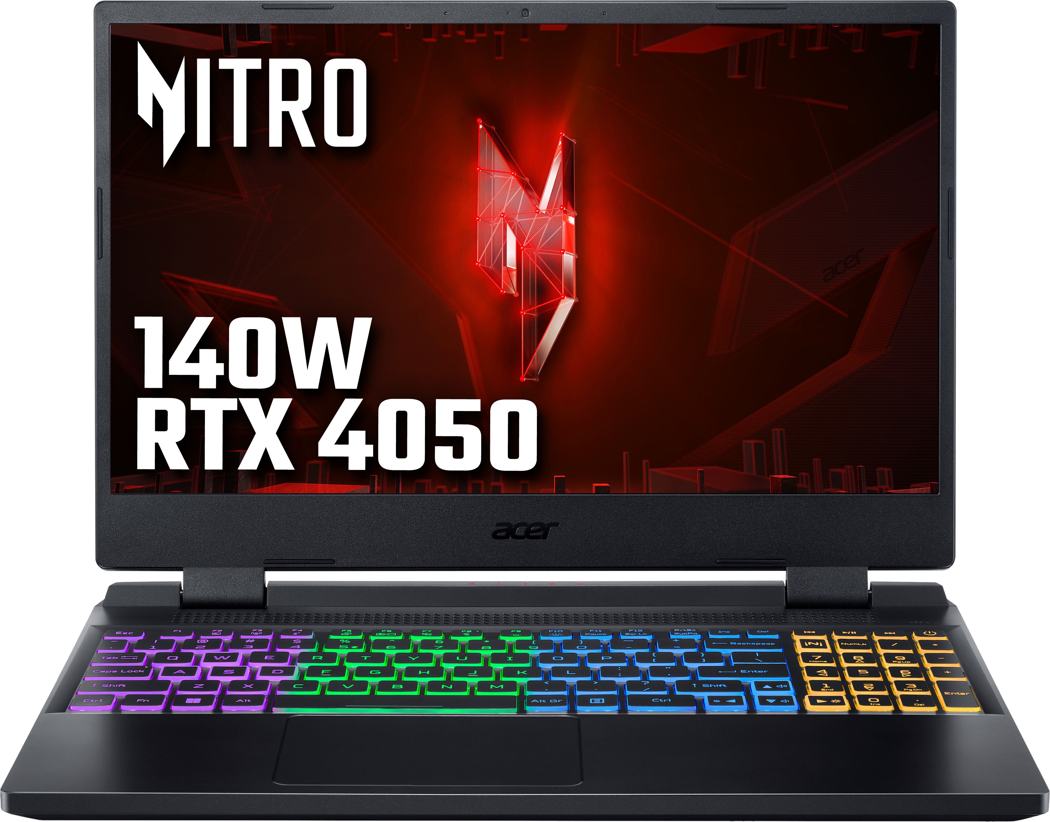 Acer Nitro 5 AN515-58 156 Gaming Laptop - NVIDIA GeForce RTX 4050 Intel Core i7 512GB SSD - Black Black
