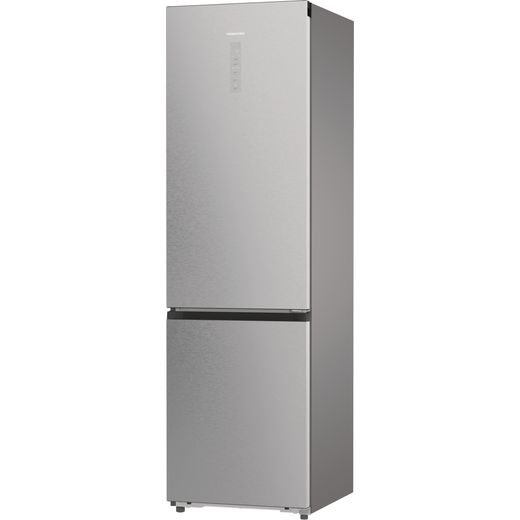 Hisense RB5P410SACCUK 203cm High No Frost Fridge Freezer - Stainless Steel - Left perspective shot 