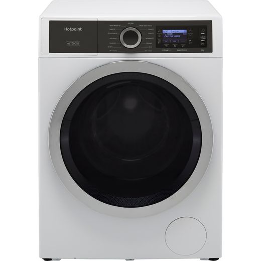 Hotpoint GentlePower H8W946WBUK 9Kg Washing Machine with 1400 rpm - White - A Rated