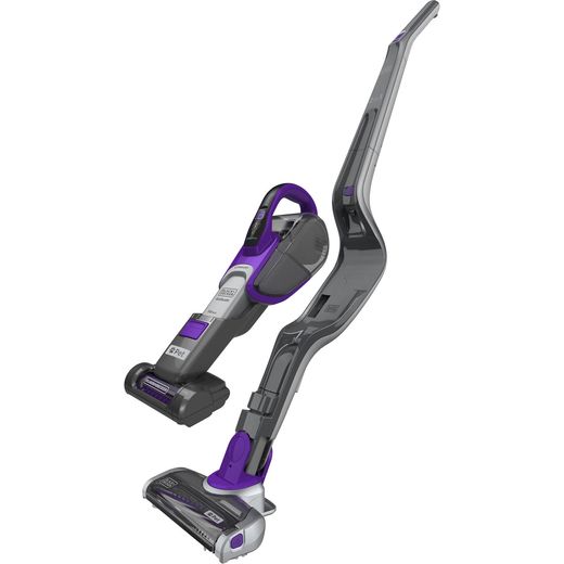 Black + Decker 2 in 1 cordless Pet Dustbuster with Smart Tech SVJ520BFSP-GB Cordless Vacuum Cleaner with Pet Hair Removal and up to 25 Minutes Run Time