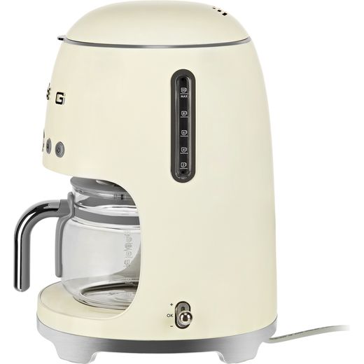 Smeg DCF02CRUK Filter Coffee Machine with Timer - Cream