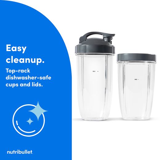 NutriBullet 600 Series 02548 - Black - Annotation - Easy cleanup