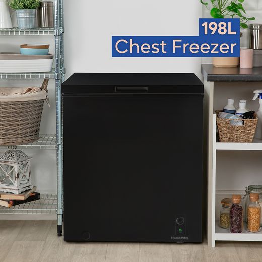 Russell Hobbs Chest Freezer - Black - Annotation - 198L capacity
