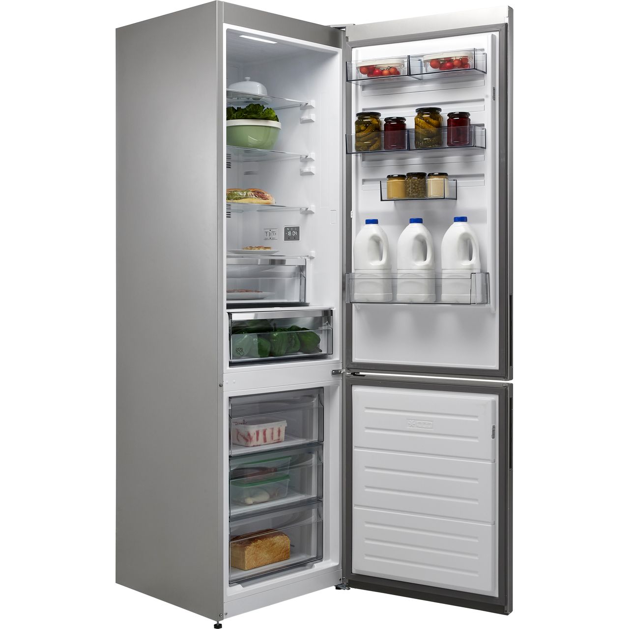 Rcb636e4mx Aeg Fridge Freezer Silver Ao Com