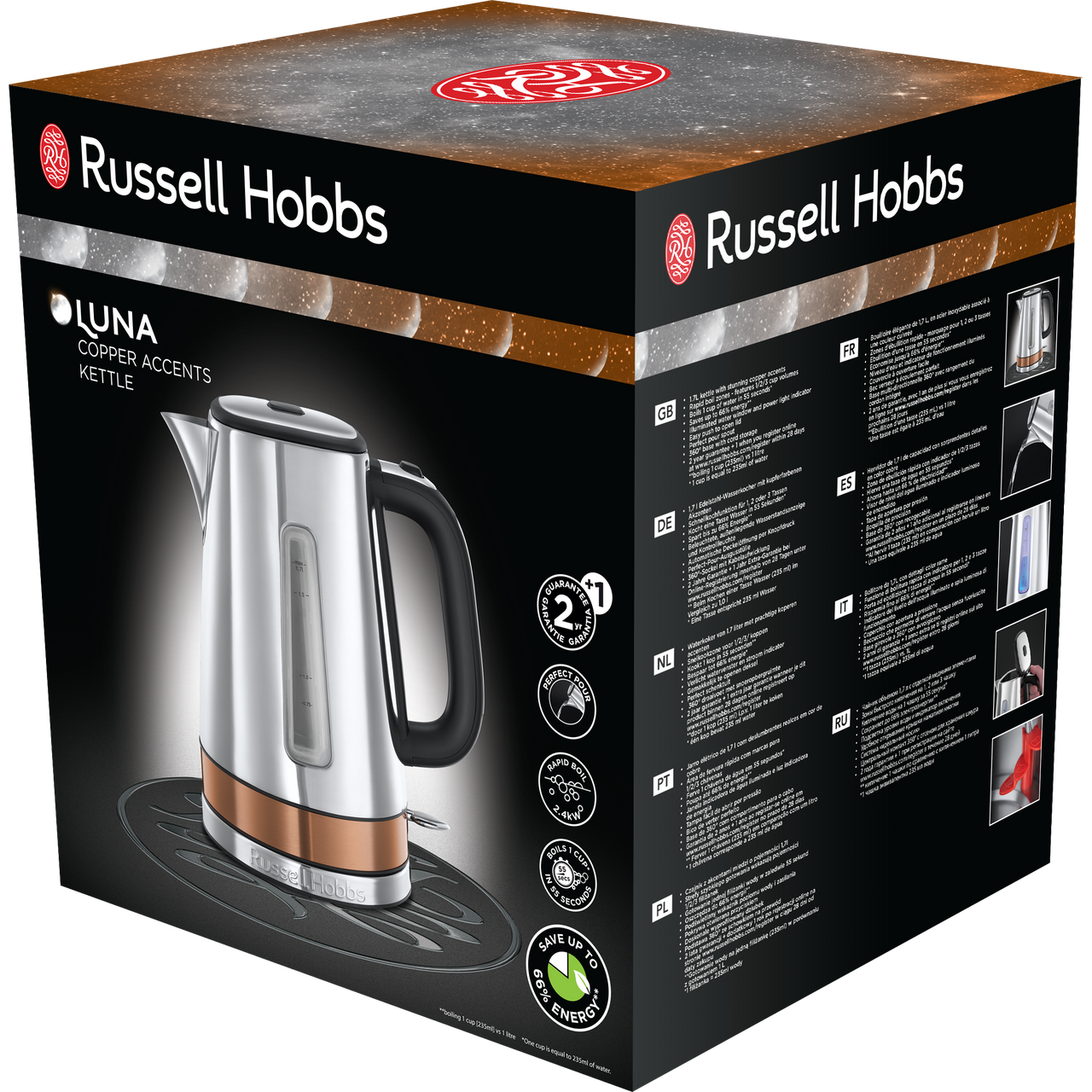 24280 | Russell Hobbs Kettle | Copper Russell Hobbs 24280 Kettle