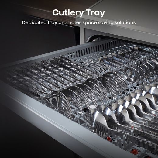 Hisense Slimline Dishwasher - Black - Annotation - Cutlery tray