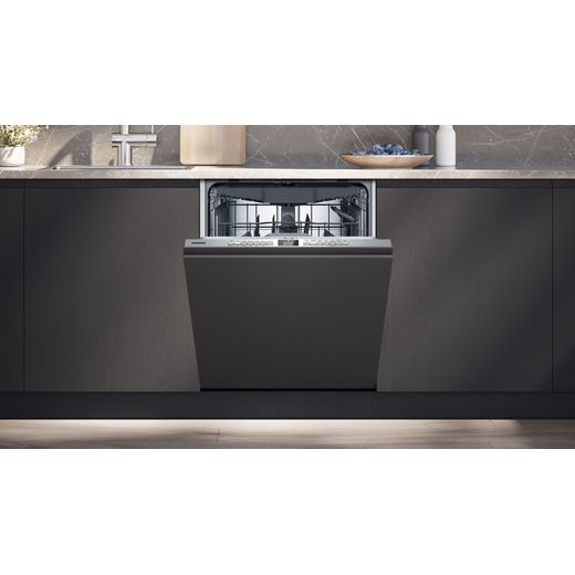 Siemens IQ-300 Integrated Standard Dishwasher - Silver - Dishwasher in kitchen shot