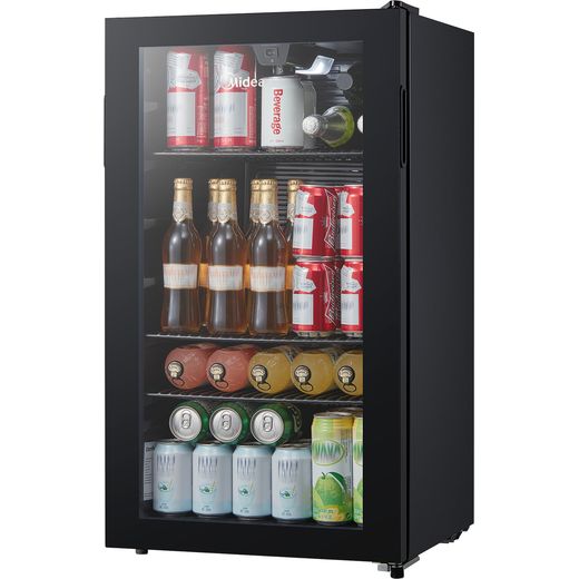 Midea Wine Cooler - Black - left perepsective shot