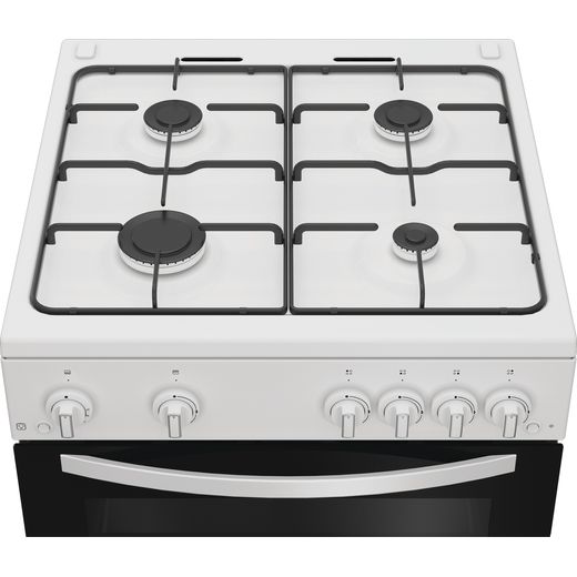 Indesit ITG6GW Gas Cooker White - Top hob view shot