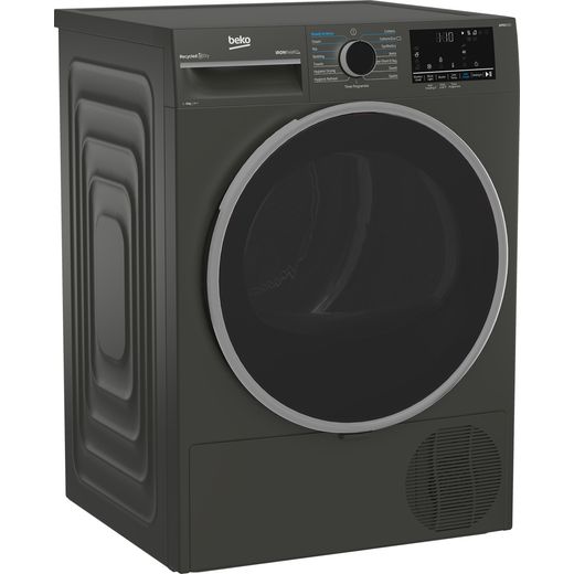 Beko bPRO 500 B5T49231IG 9Kg Heat Pump Tumble Dryer - Anthracite - Right perspective shot