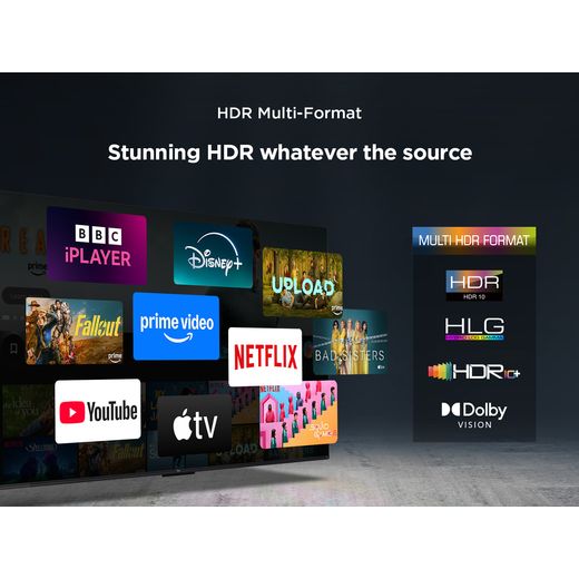 TCL T6C 50" 4K Ultra HD QLED Smart Fire TV - Annotation - Multi format shot