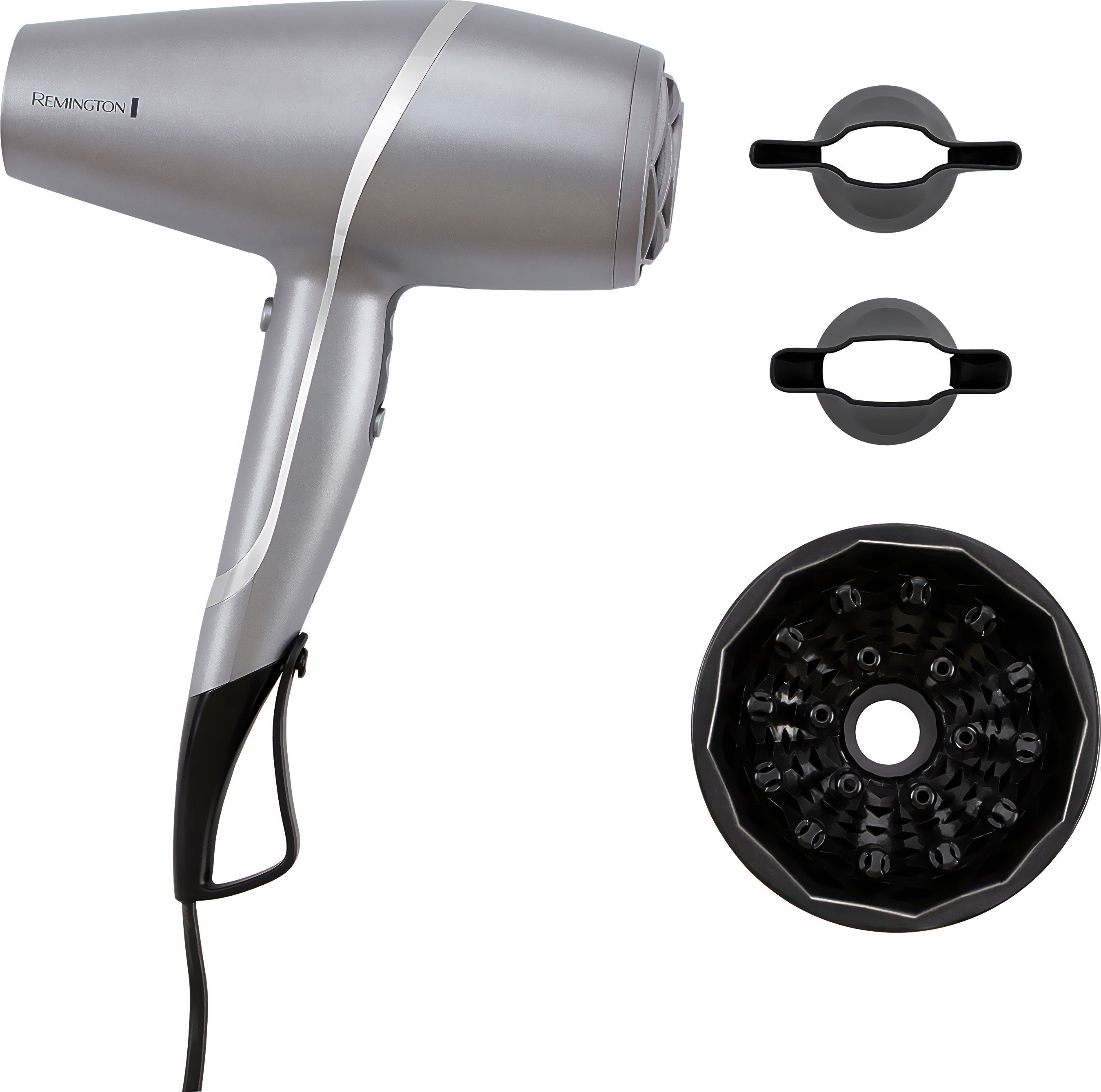 Remington PROluxe You Hair Dryer - AC9800 - Adaptive Heat - 2400W - Silver
