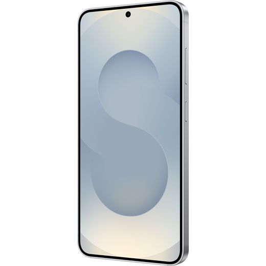 Samsung Galaxy S25 256GB Smartphone in Silver Shadow - Left perspective