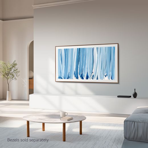 Samsung The Frame 65" 4K Ultra HD Neo QLED Smart TV - tv in living room shot