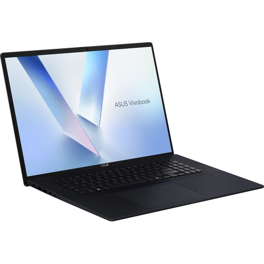 Asus Vivobook 18 18" Laptop - AMD Ryzen™ AI 5, 1TB SSD, 16 GB RAM - Blue - Right perpsective shot