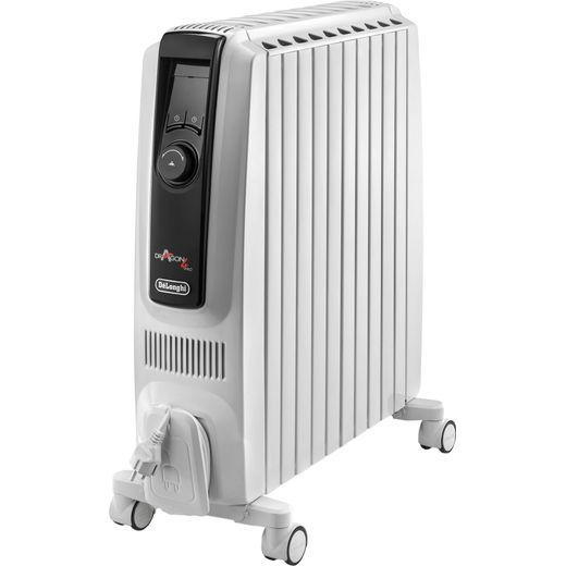 De'Longhi Dragon 4 Pro TRDX41025E Oil Filled Radiator 2500W - White