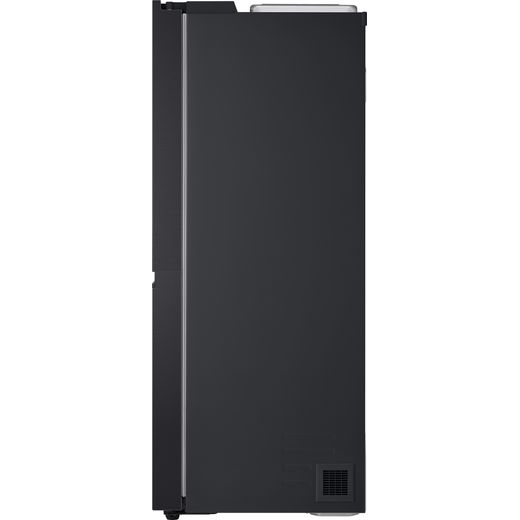LG NatureFRESH™ American Fridge Freezer - Essence Black Steel - Side shot