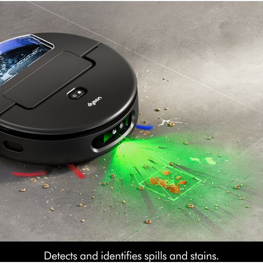 Dyson Spot+Scrub AI Robotic Vacuum Cleaner - Purple / Black - Annotation - Detects and identifies spills and stains