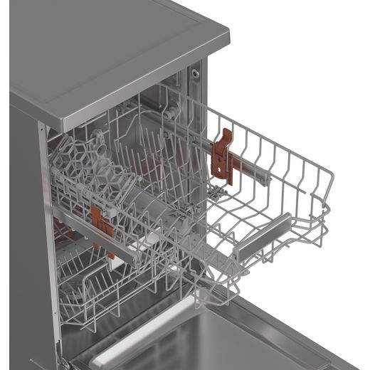 Hotpoint Slimline Dishwasher - Stainless Steel - Rack out