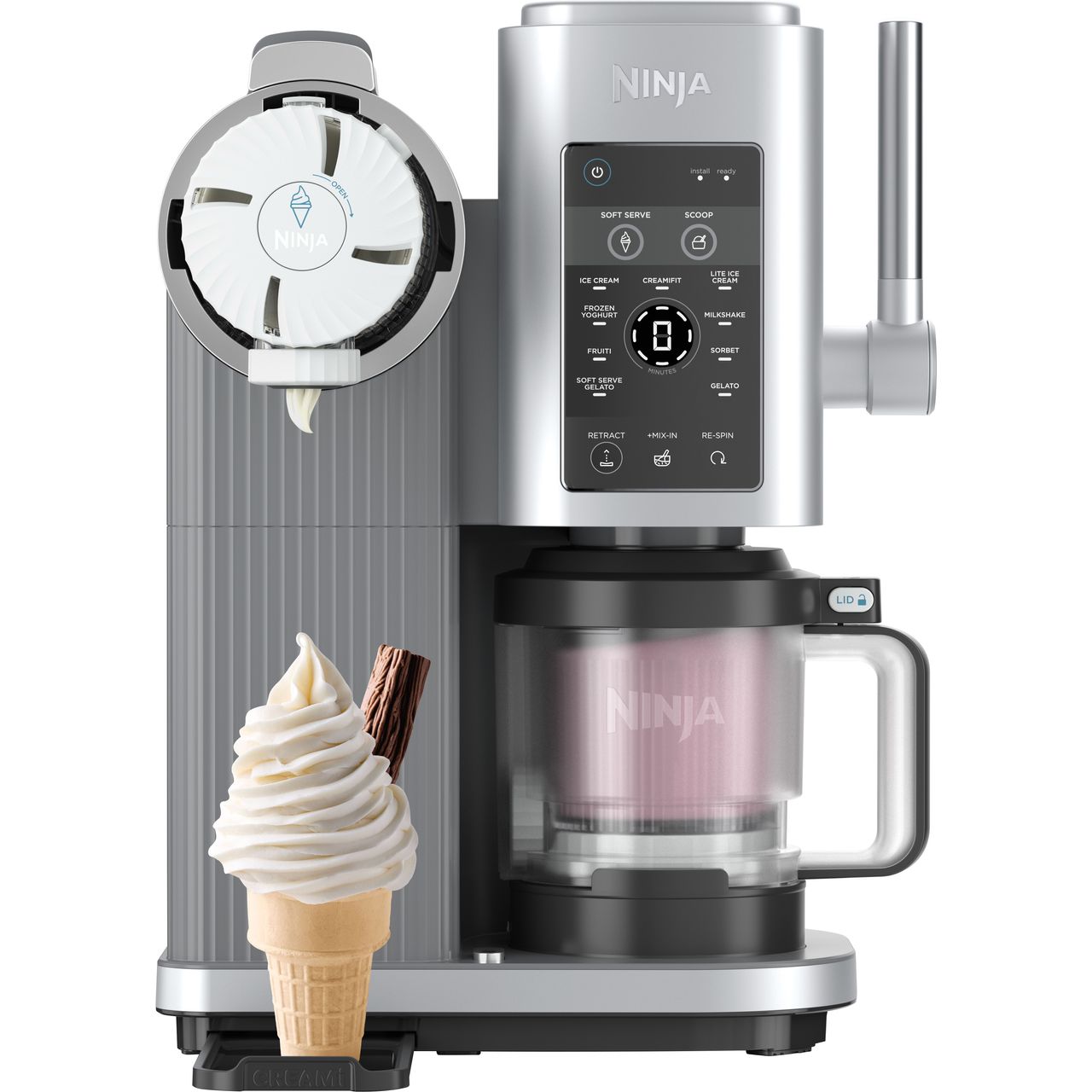 Ninja CREAMi NC701UK Ice Cream Maker | Silver | ao.com