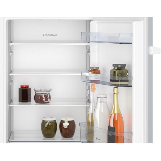 NEFF KI1311SE0 Integrated Upright Fridge - White - Front with door open shot