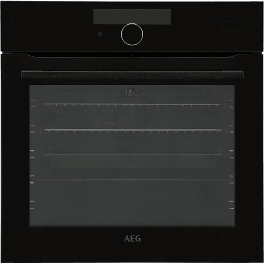 AEG BSK978330B Wifi Connected Built In Electric Single Oven with Pyrolytic Cleaning - Black - A++ Rated