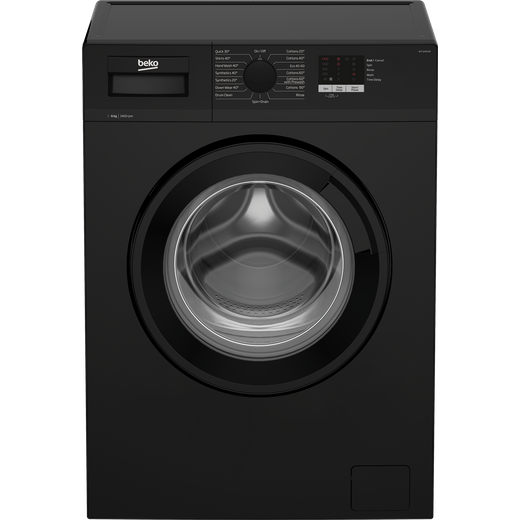 Beko WTL64051B 6Kg Washing Machine with 1400 rpm - Black - D Rated