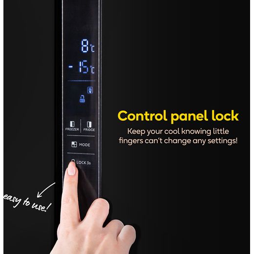 Russell Hobbs Upright Freezer - Black - Annotation - Control panel shot