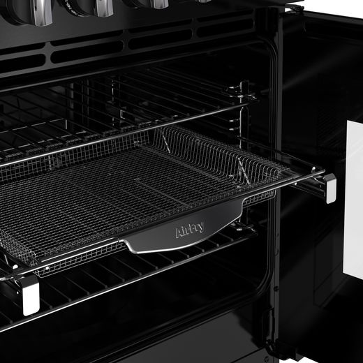 Stoves Richmond 100cm Dual Fuel Range Cooker - Black - Close up inside shot