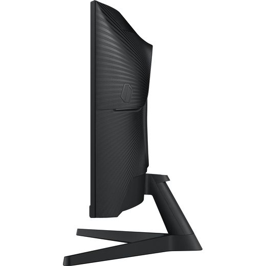 Samsung Odyssey G55C 27" Quad HD 165Hz Gaming Monitor - Black - side shot 