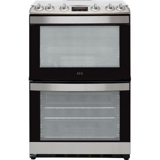 AEG Gas Cooker with Electric Grill Stainless Steel CGB6130ACM