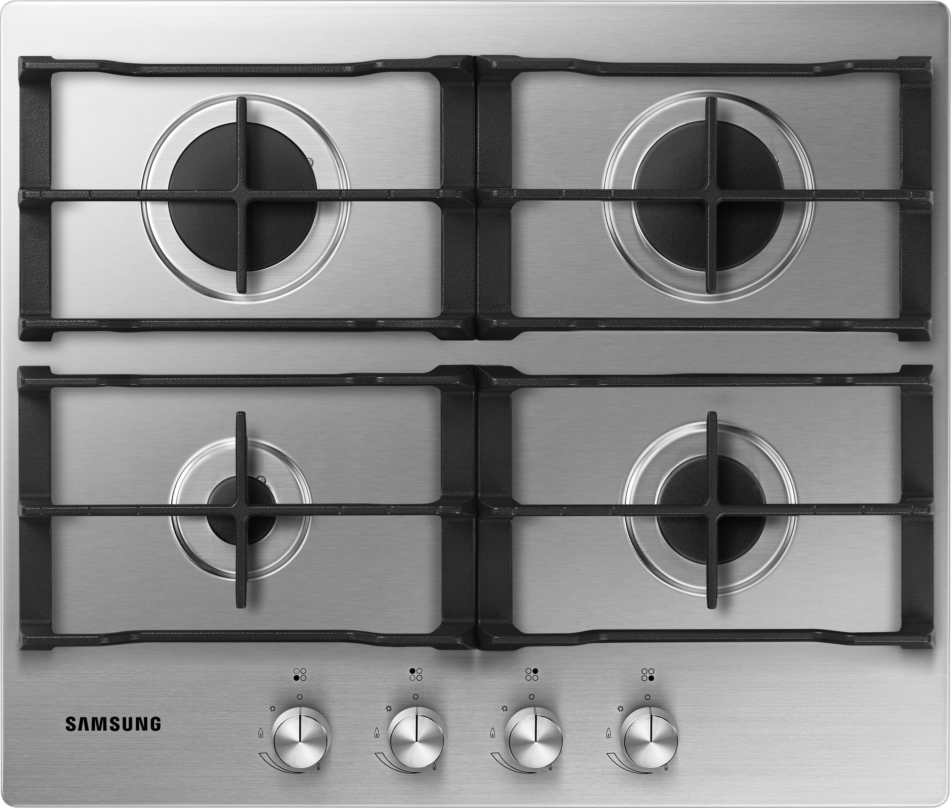 Samsung 60 cm Gas Hob - Stainless Steel - 4 Burners