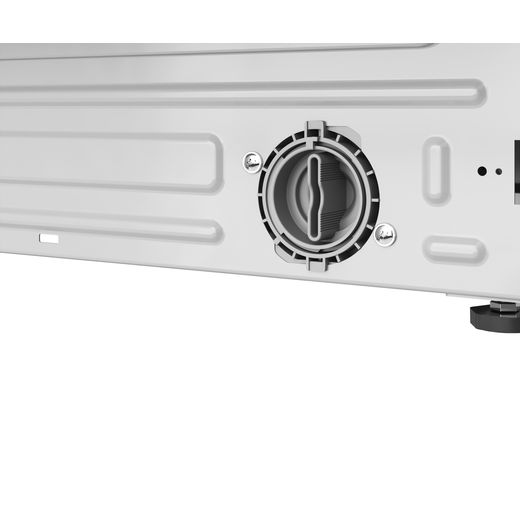 Indesit Integrated / Washer Dryer - White - Close up over flow pipe shot