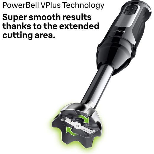Braun MultiQuick 5 Hand Blender - Black - Annotation - PowerBell VPlus technology