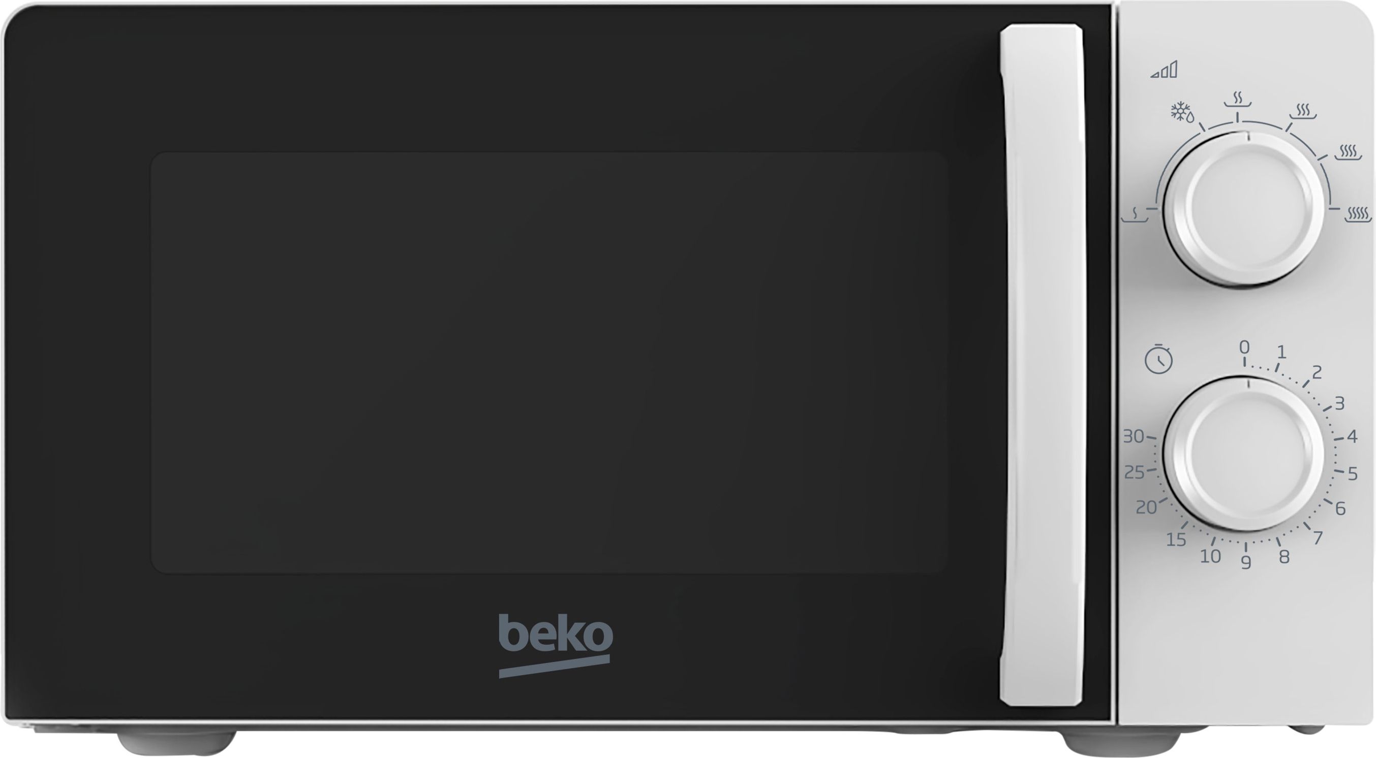 Beko Compact Solo MOC20100W1 24cm High, Freestanding Small Microwave - White, White